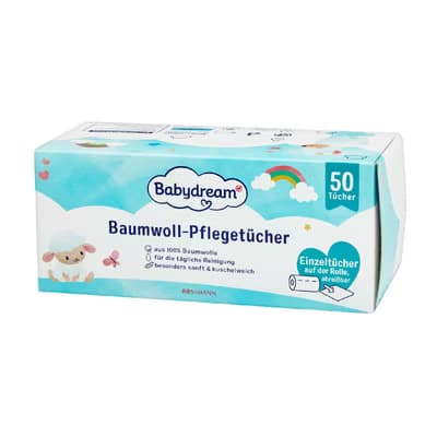 Babydream Pamuk Mendil Kutu 50'li