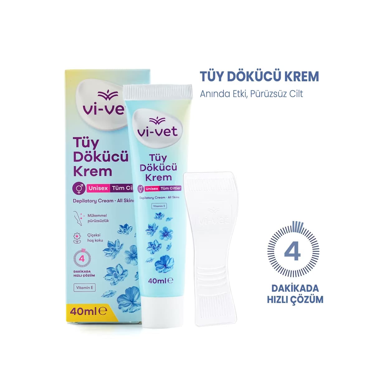 Vi-Vet Unisex Tüy Dökücü Krem 100 ml 2