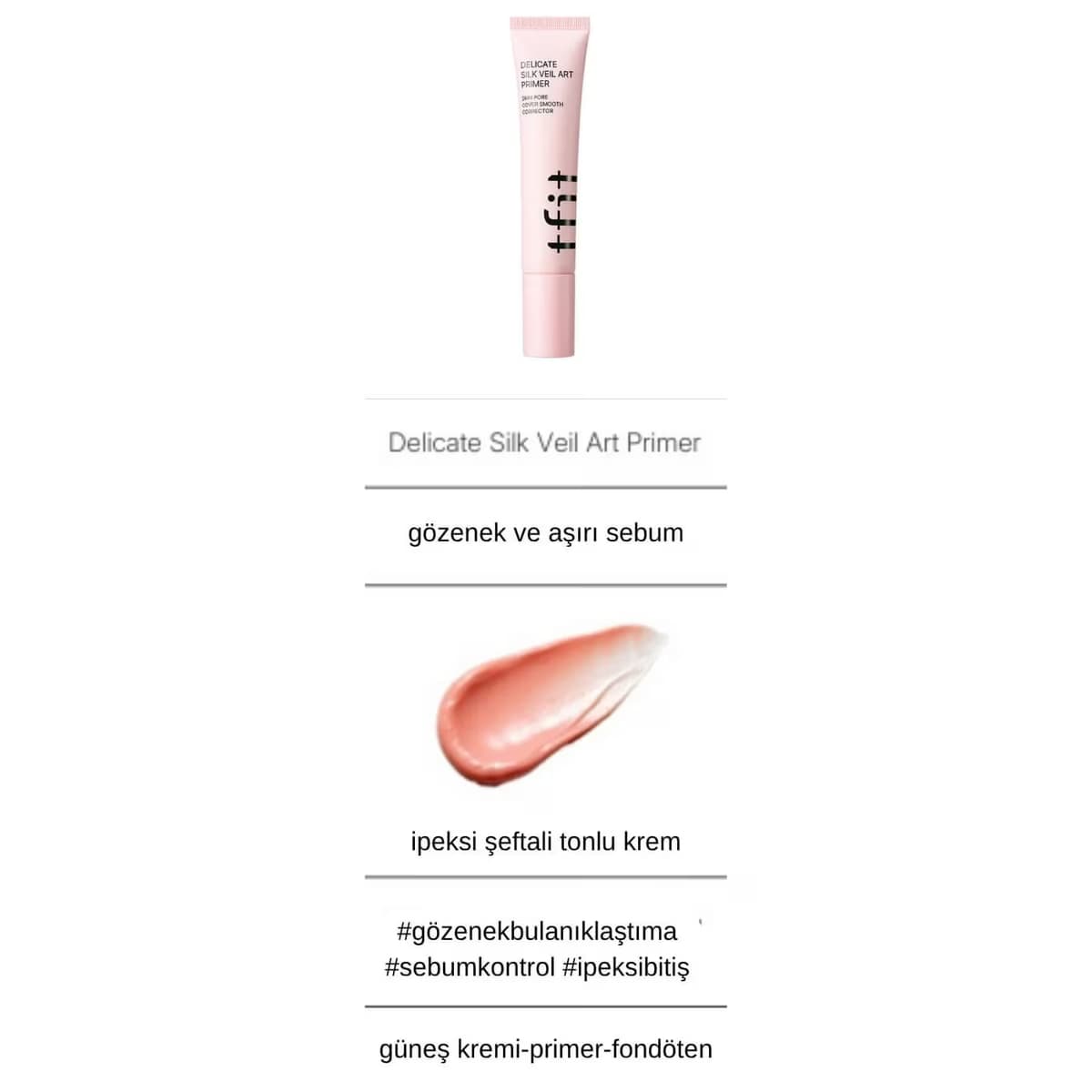 tfit Delicate Silk Veil Art Primer, 1 Adet 4