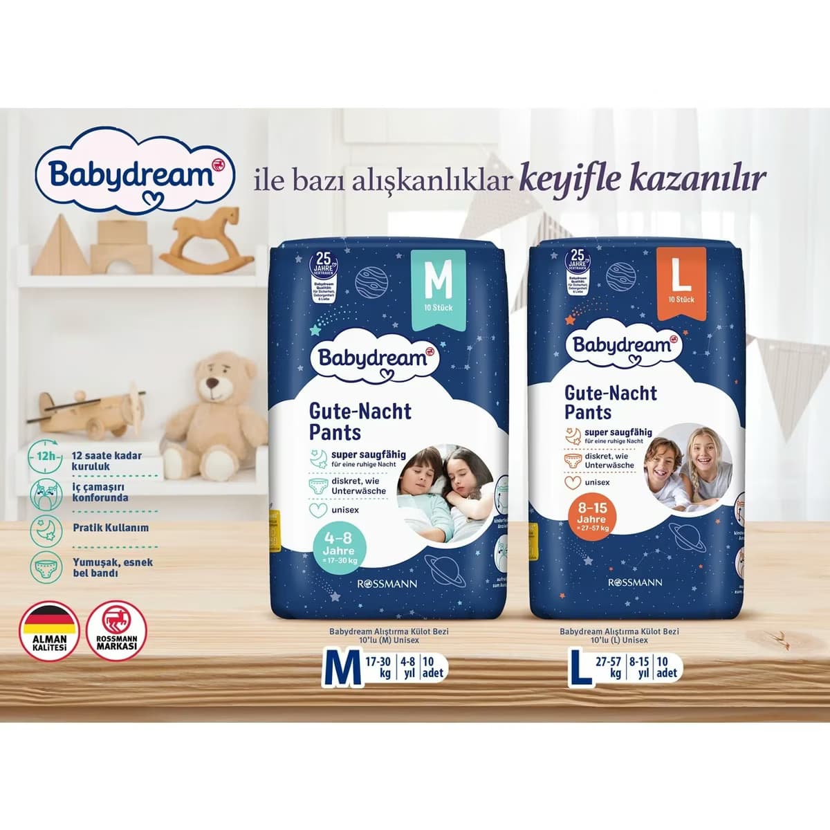 Babydream Alıştırma Külot Bezi M 10'lu 3