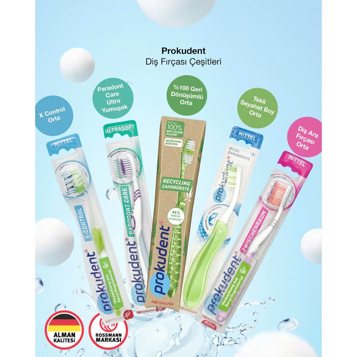 Prokudent Diş Fırçası Geri Dönüştürülmüş 1 adet 3