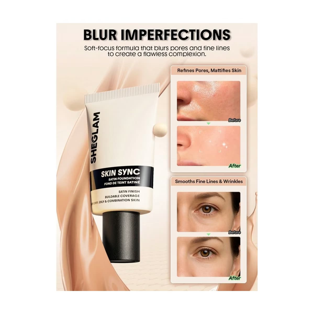 Sheglam Tube Foundation Fondöten Porcelain 5