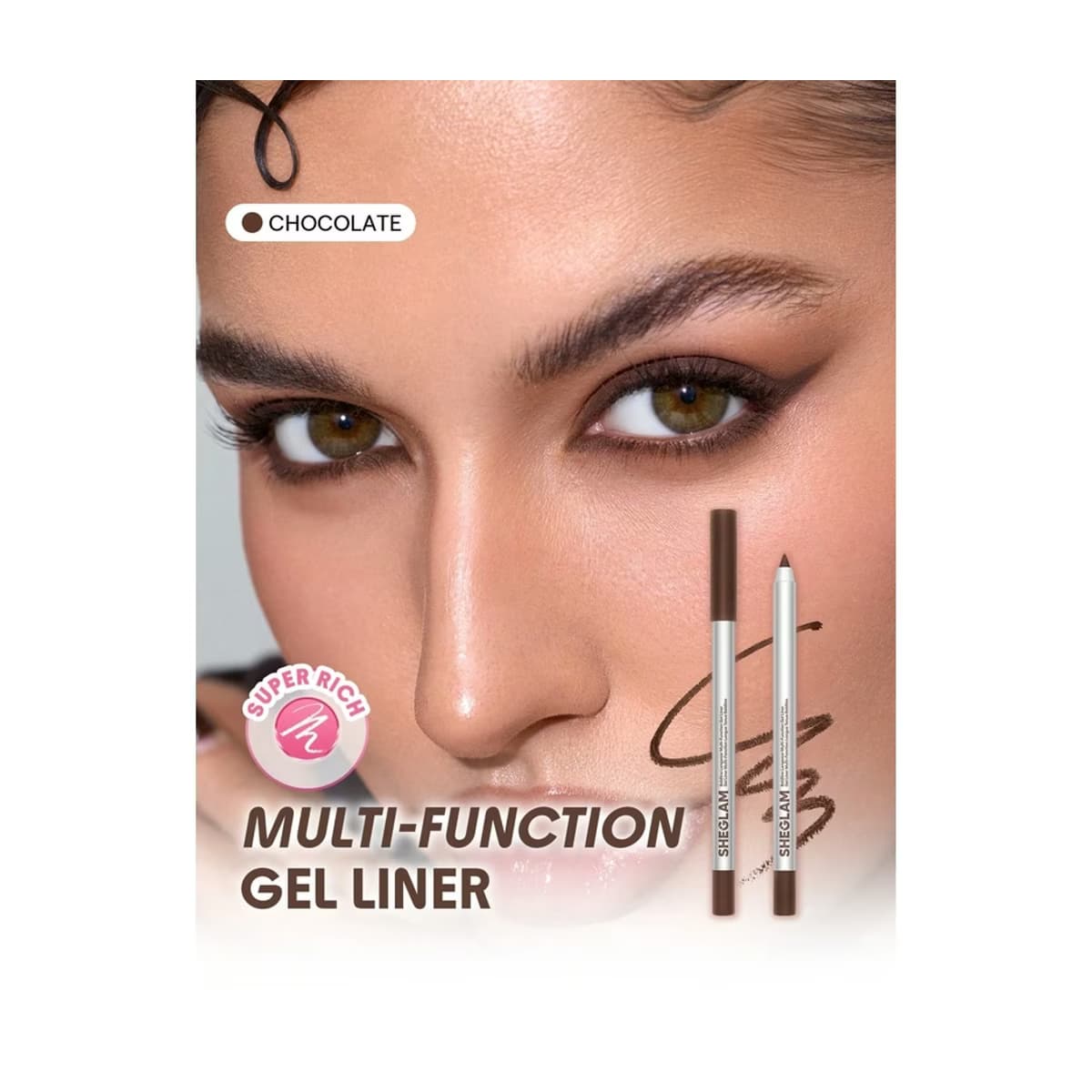 Sheglam Foam Tip Kohl Eyeliner Chocolate 2