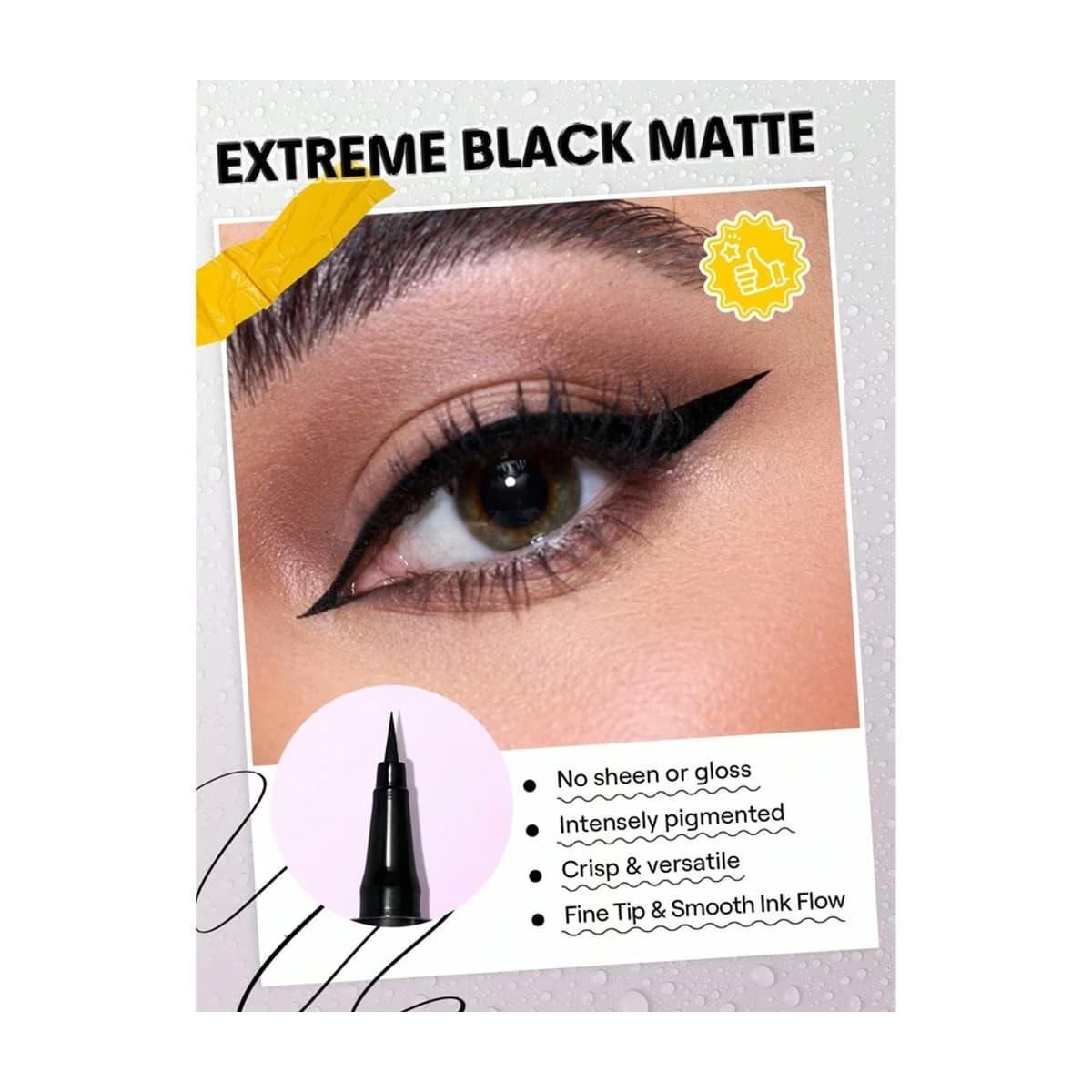Sheglam Oh So Rich Matte Eyeliner Black 5