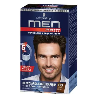 Men Perfect Saç Boyası Kahve Siyah 80 50 ml