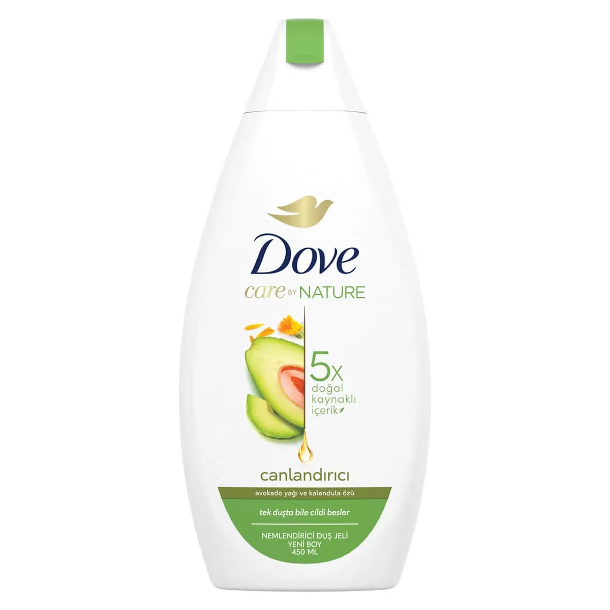 Dove Duş Jeli Avokado Yağı ve Kalendula Özü 450 ml