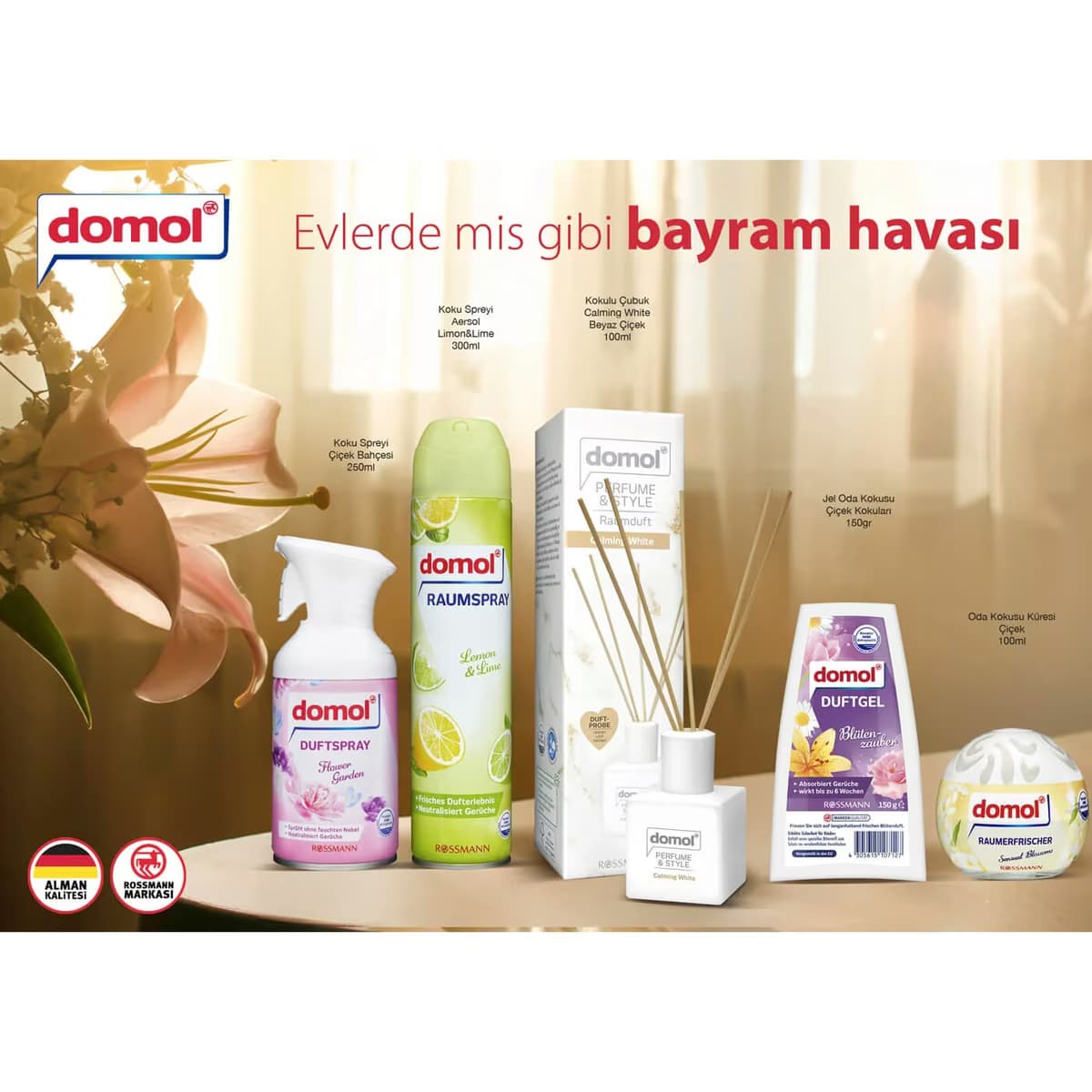 Domol Oda Spreyi Flower Garden 250 ml 2