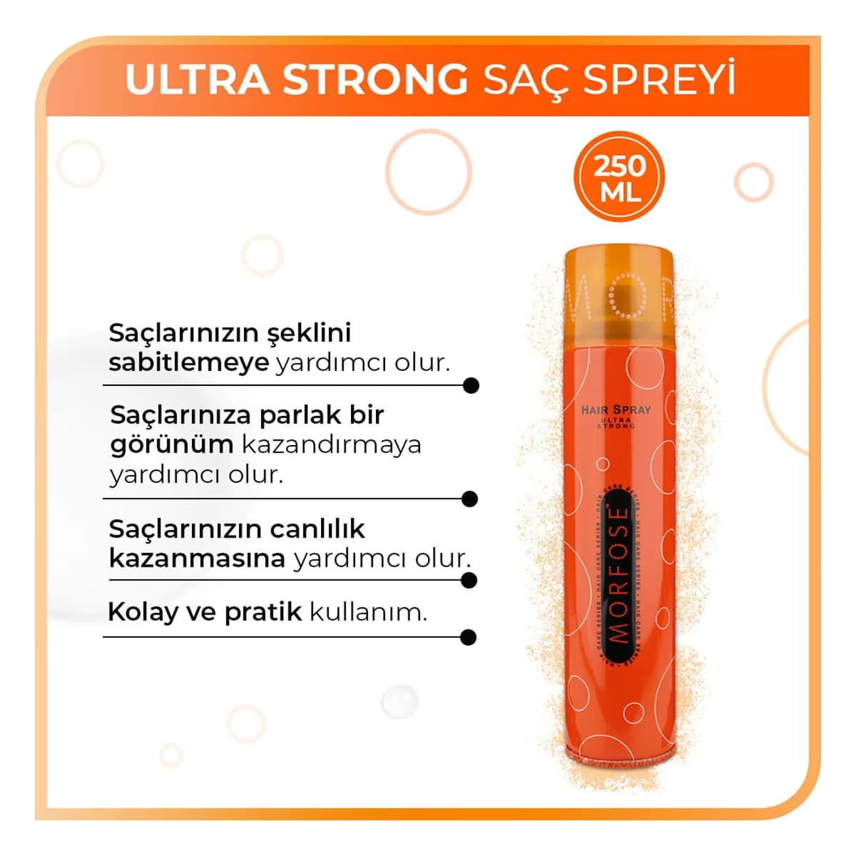Morfose Ultra Strong Saç Spreyi 250 ml 3
