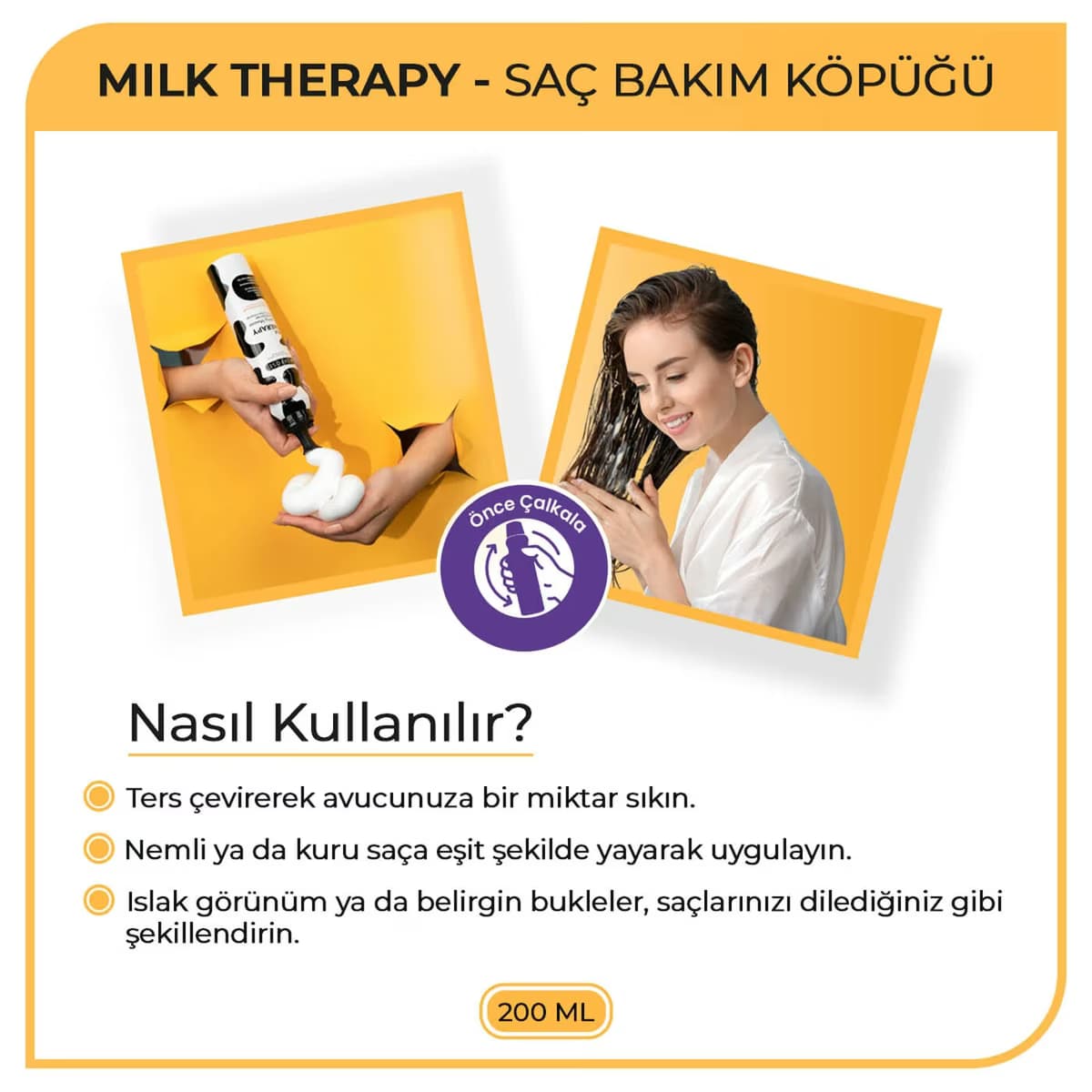 Morfose Milk Therapy Saç Köpüğü 200 ml 2