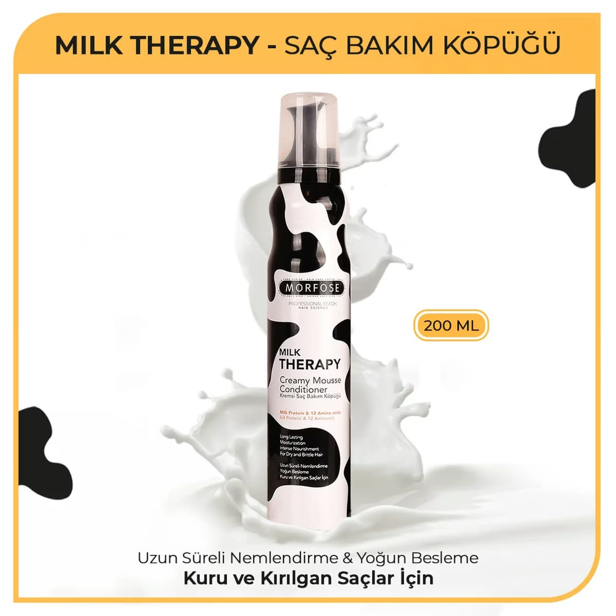 Morfose Milk Therapy Saç Köpüğü 200 ml 3