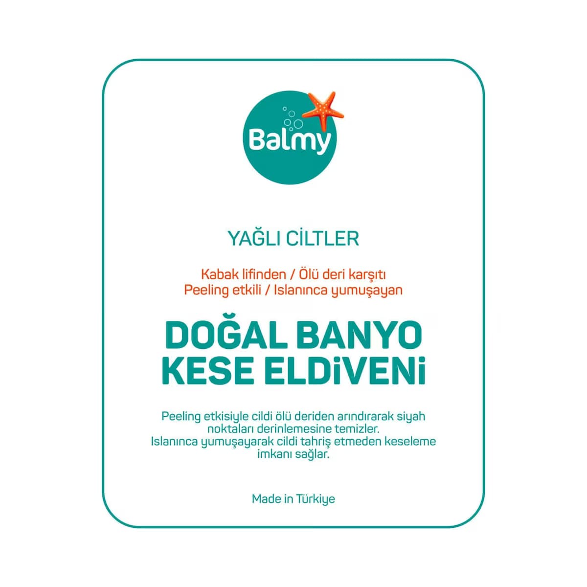 Balmy Havlu Eldiven Loofah 1 adet 5