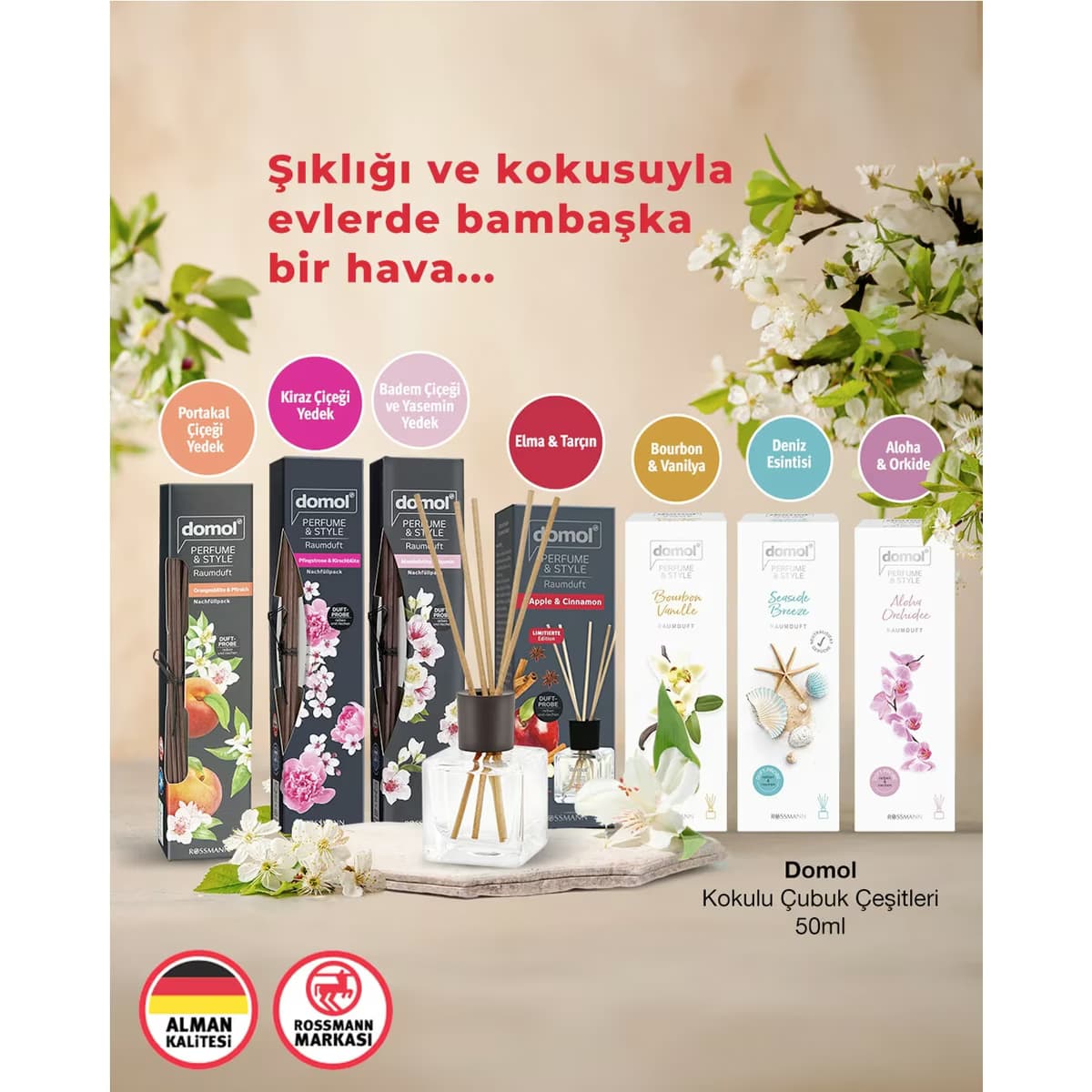 Domol Kokulu Çubuk Aloha Orkide 50 ml 2