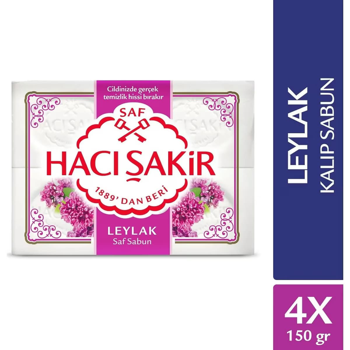 Hacı Şakir Katı Sabun Leylak 4 x 150 gr 2