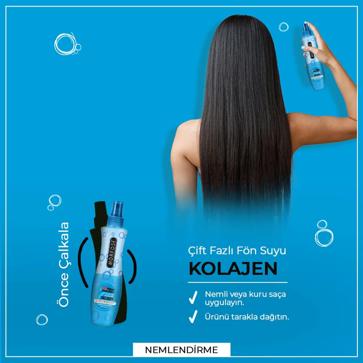 Morfose Kolajen Çift Fazlı Fön Suyu 240 ml 4