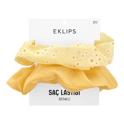 Eklips Papatya 2'li Lastik Toka Sarı