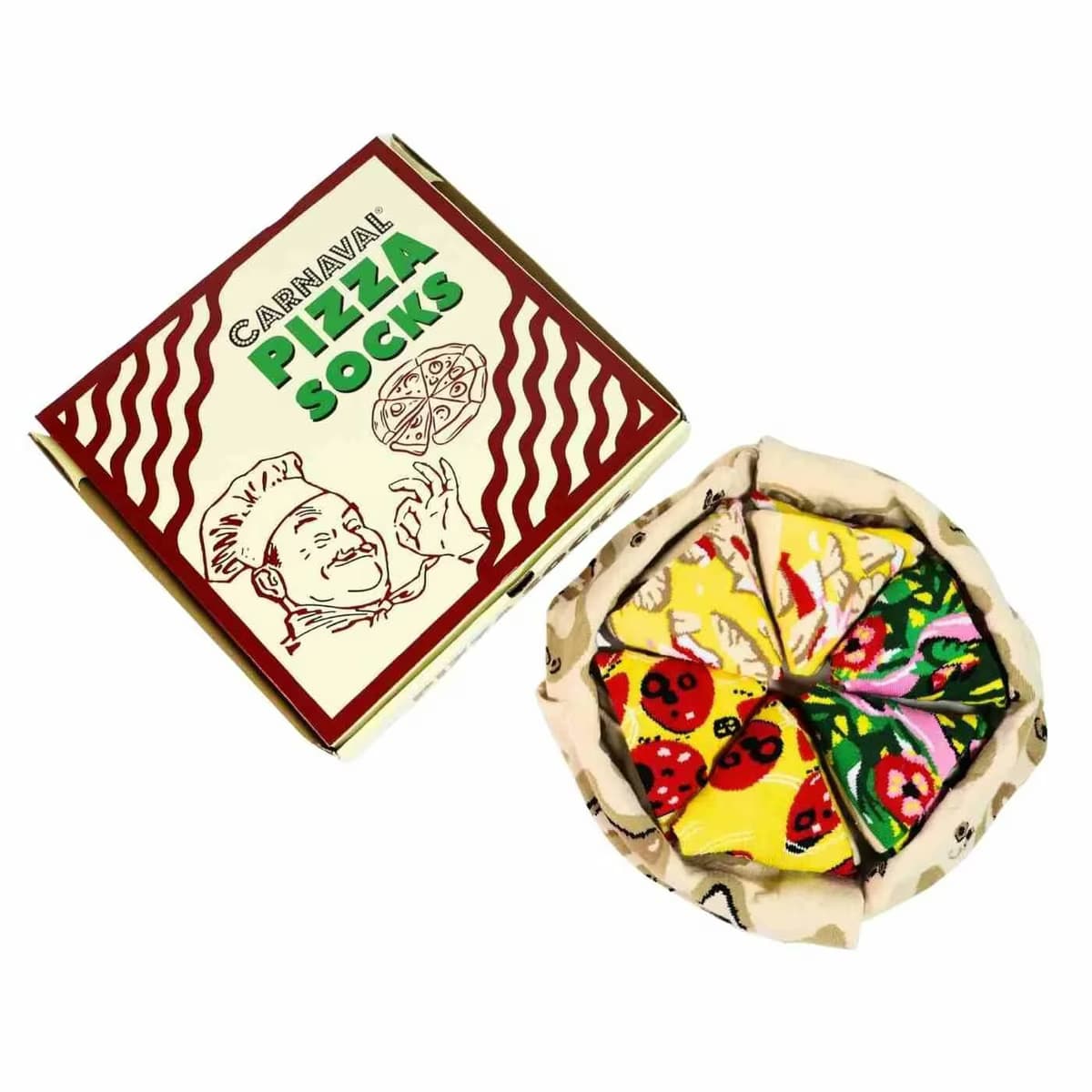 Carnaval Socks Pizza Kutusu Çorap 4'lü 2