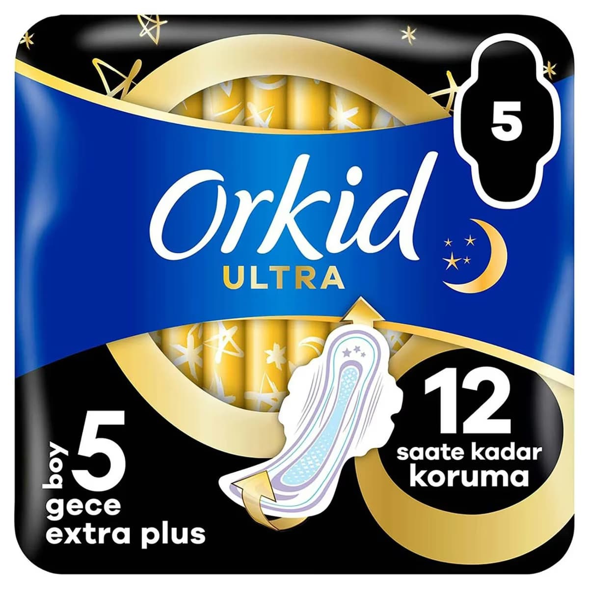 Orkid Hijyenik Ped Ultra Extra Plus Gece 5'li