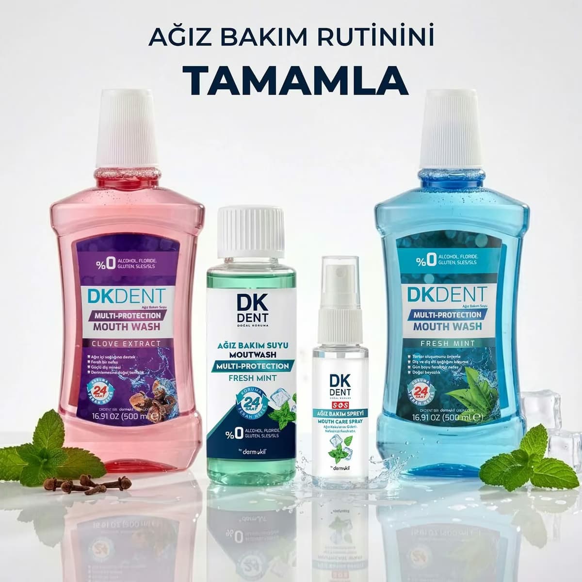 Dk Dent Ağız Bakım Suyu Nane Özlü 100 ml 3