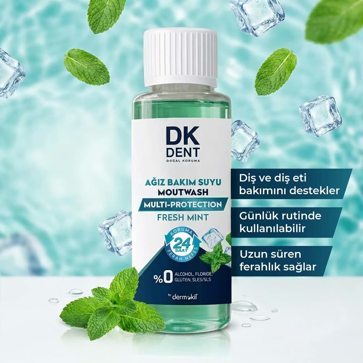 Dk Dent Ağız Bakım Suyu Nane Özlü 100 ml 4
