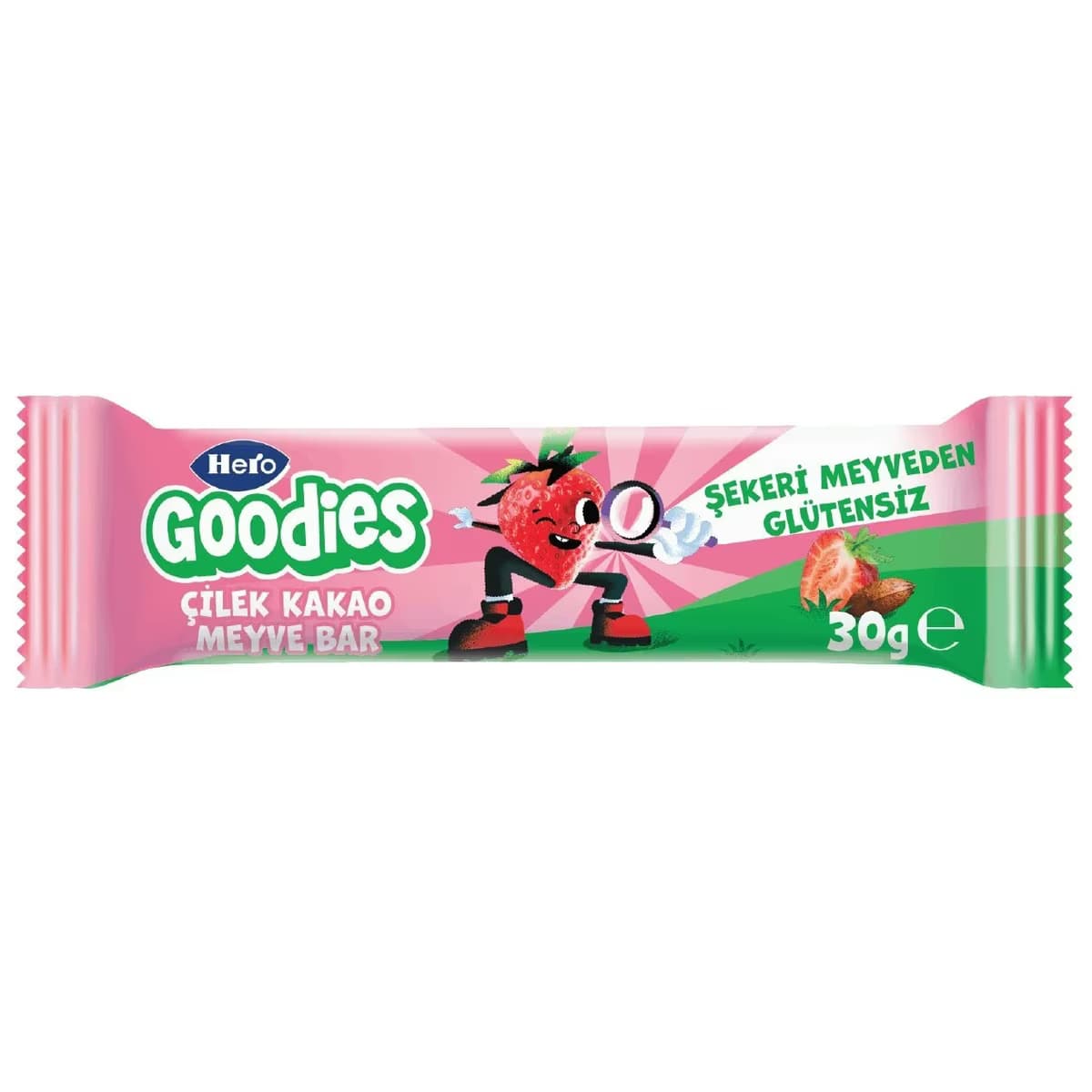 Hero Goodies Meyve Bar Çilek Kakao 30 gr