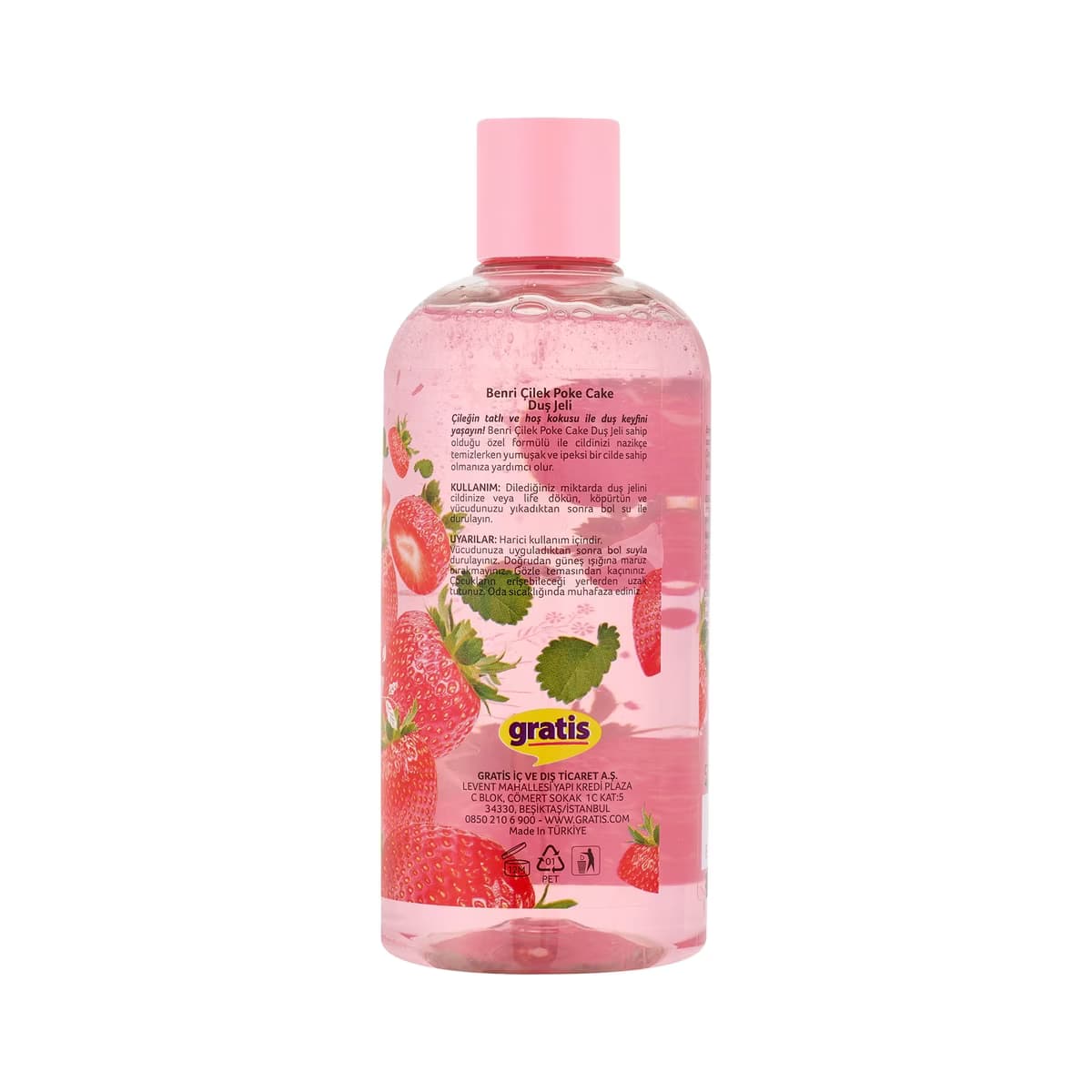 Benri Duş Jeli Çilek Poke Cake 500 ml 3