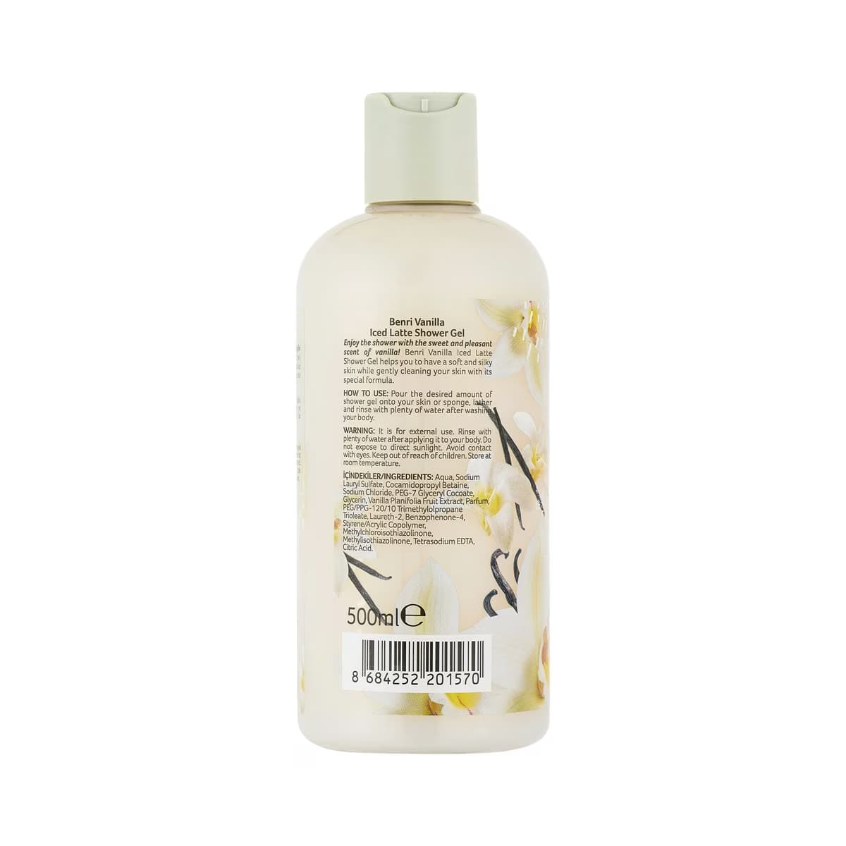 Benri Duş Jeli Vanilya Iced Latte 500 ml 2
