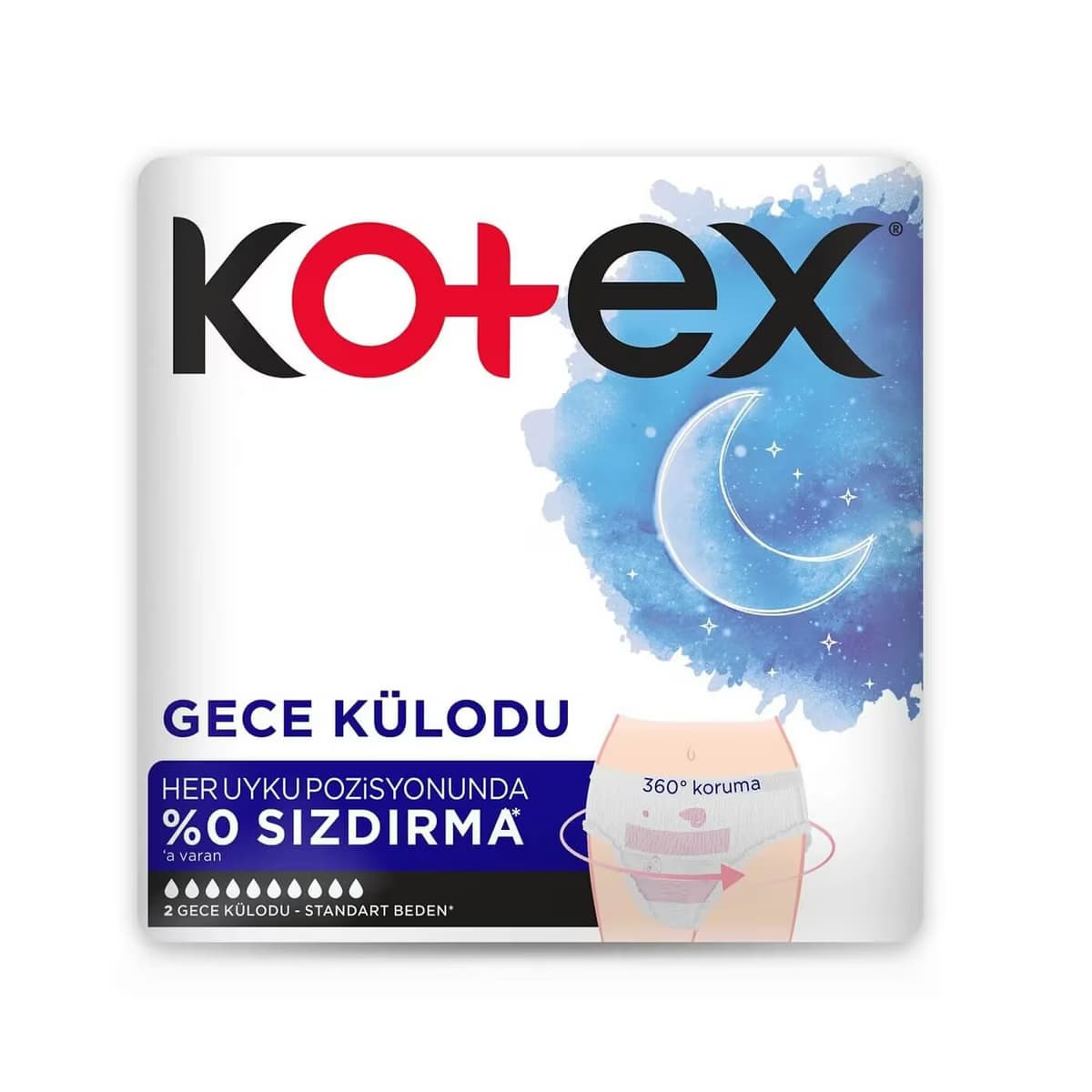 Kotex Regl Gece Külodu 2'li 2