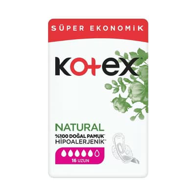 Kotex Natural Hijyenik Ped Ultra, Uzun 16'lı
