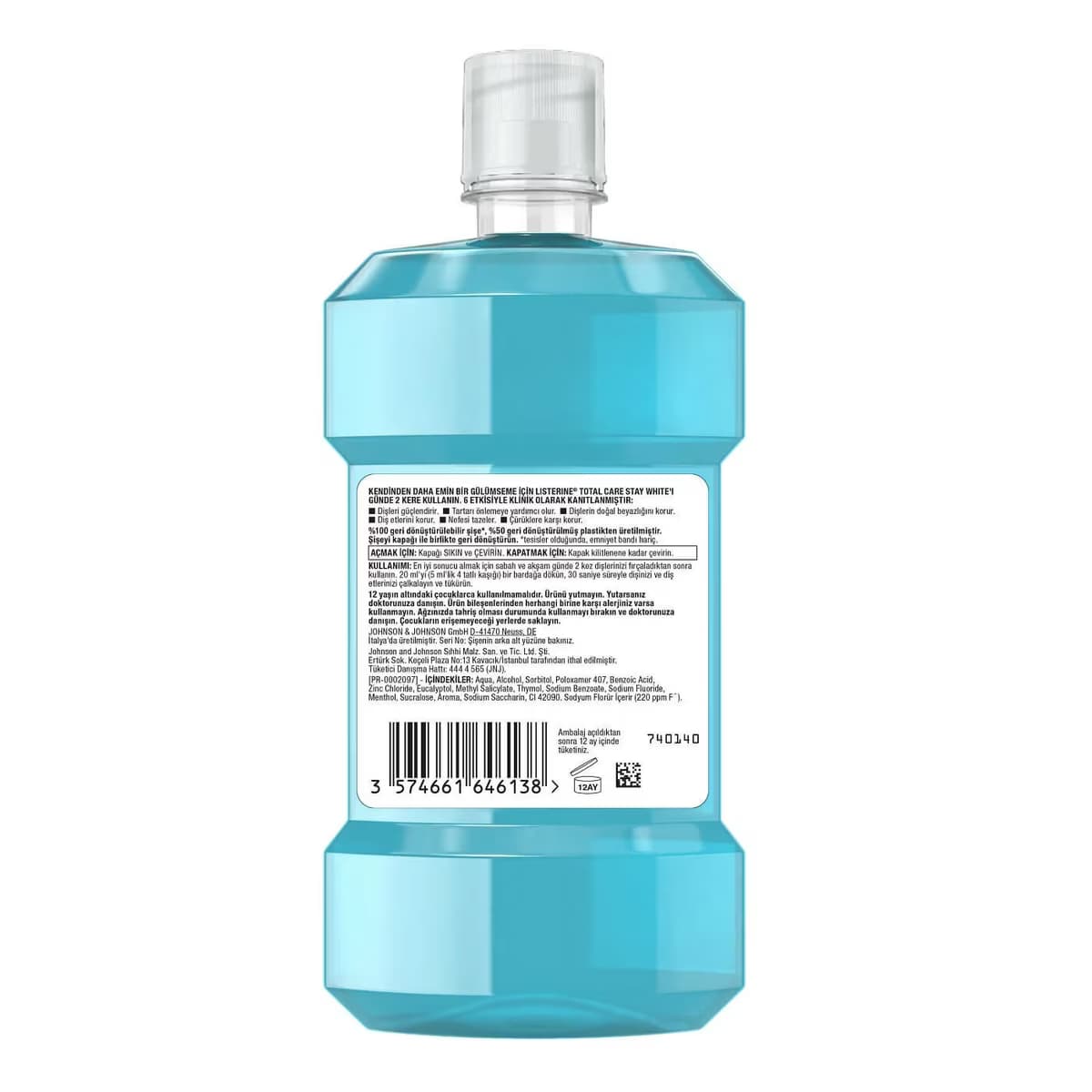 Listerine Ağız Bakım Suyu Stay White 500 ml 2