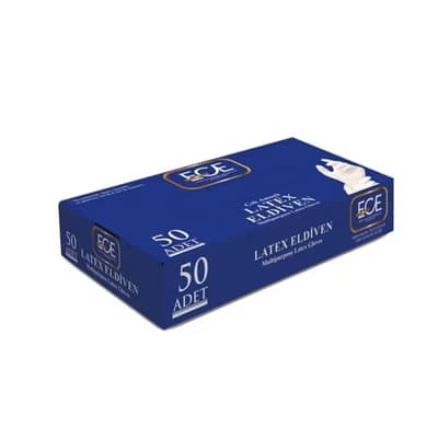 Ece Pudralı Eldiven Lateks S 50'li