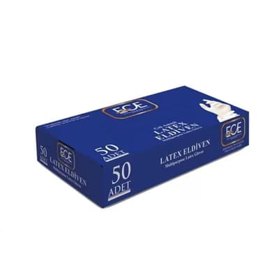 Ece Pudralı Eldiven Lateks L 50'li