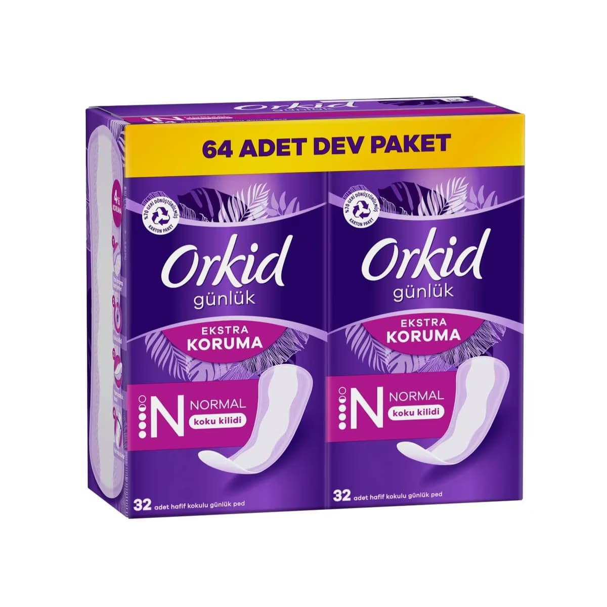 Orkid Günlük Ped Ekstra Koruma 64'lü 2