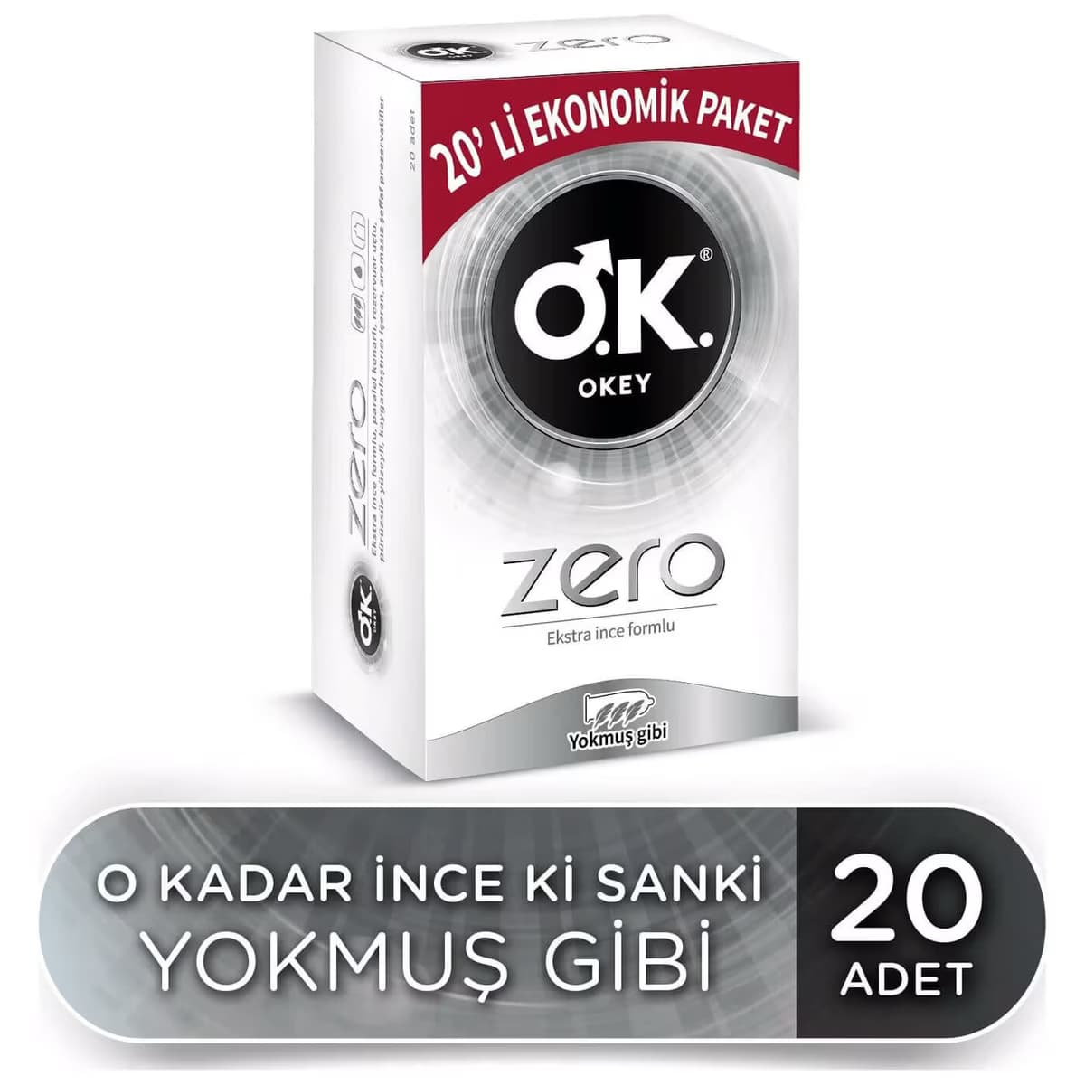 Okey Prezervatif Zero 20'li 2