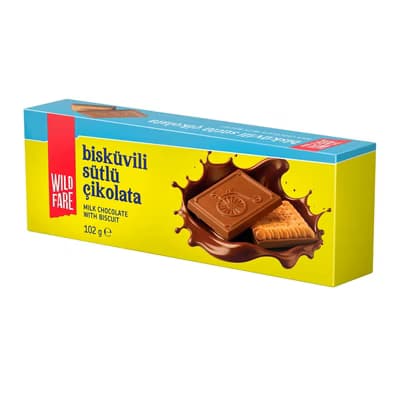 Wildfare Bisküvili Sütlü Çikolata 102 gr