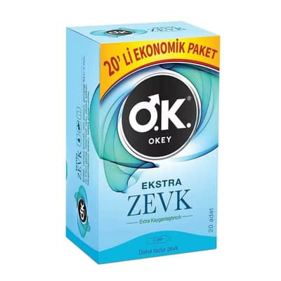Okey Prezervatif Ekstra Zevk Ekonomik 20'li