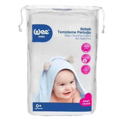 Wee Baby Bebek Temizleme Pamuğu 60'lı
