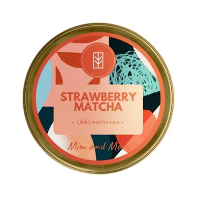 Mim and More Strawberry Matcha Tin 25 gr