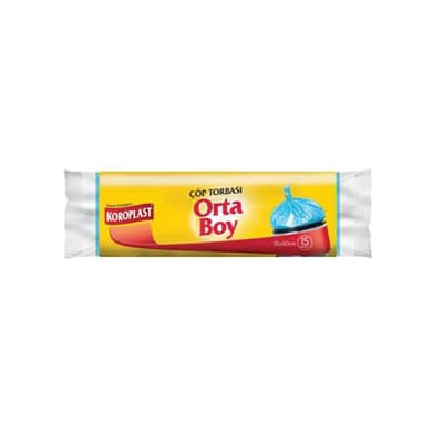 Koroplast Çöp Torbası Orta Boy 15'li