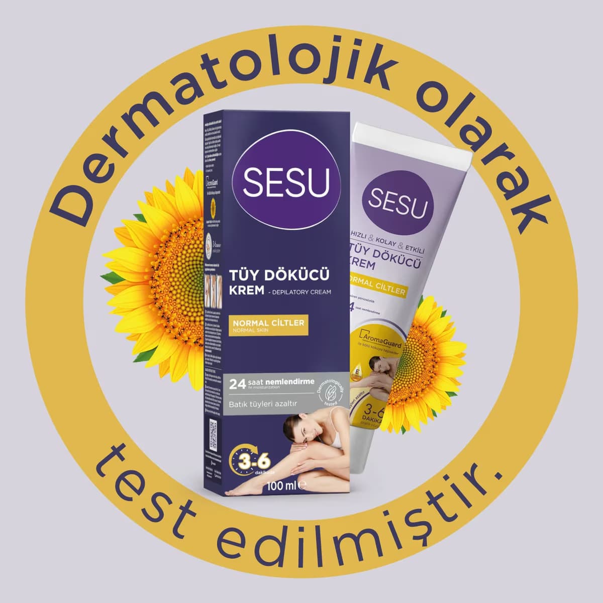 Sesu Tüy Dökücü Krem Normal Ciltler 100 ml 2
