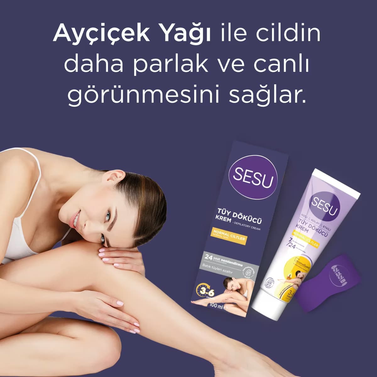 Sesu Tüy Dökücü Krem Normal Ciltler 100 ml 4