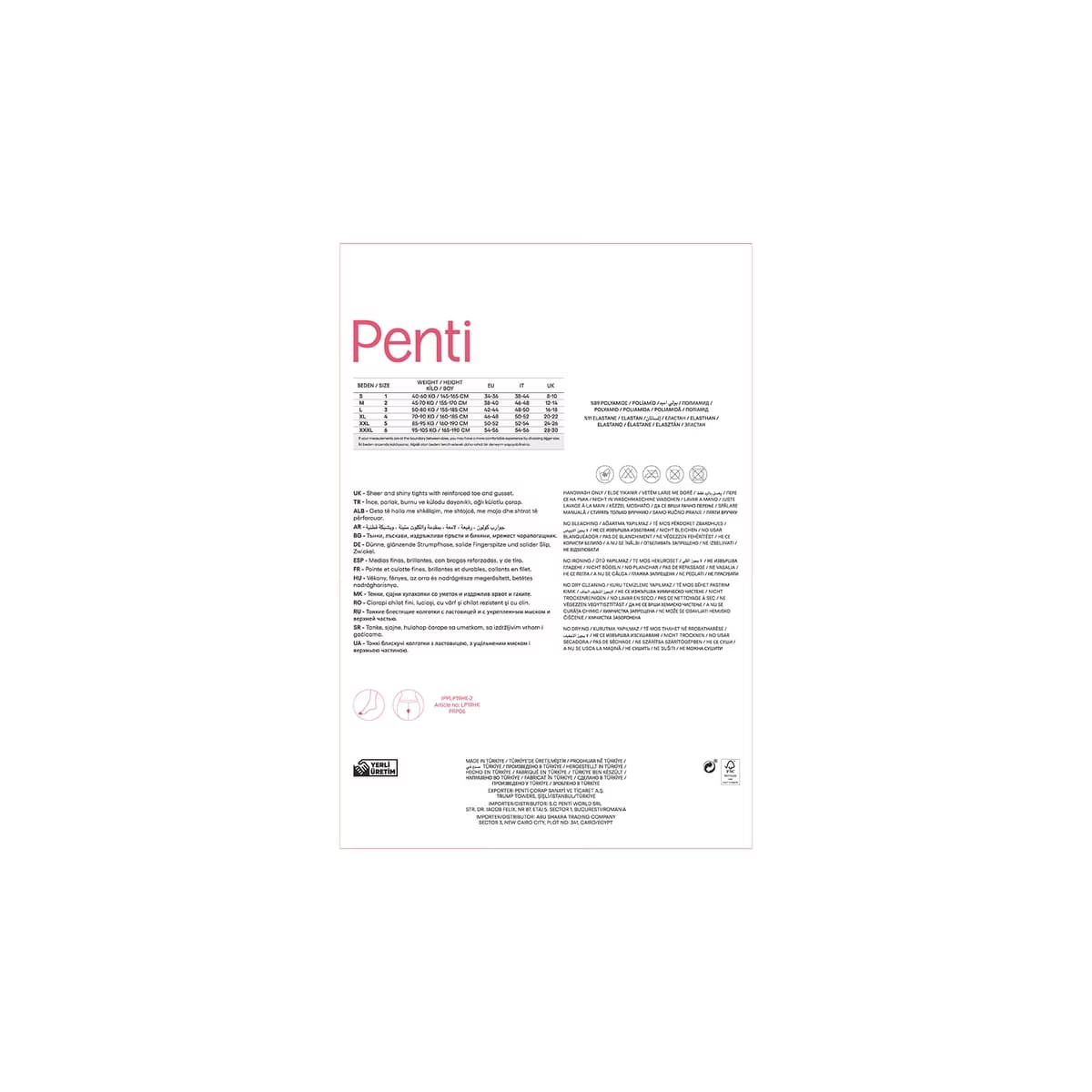 Penti Fit 15 Mürdüm Külotlu Çorap 2 3