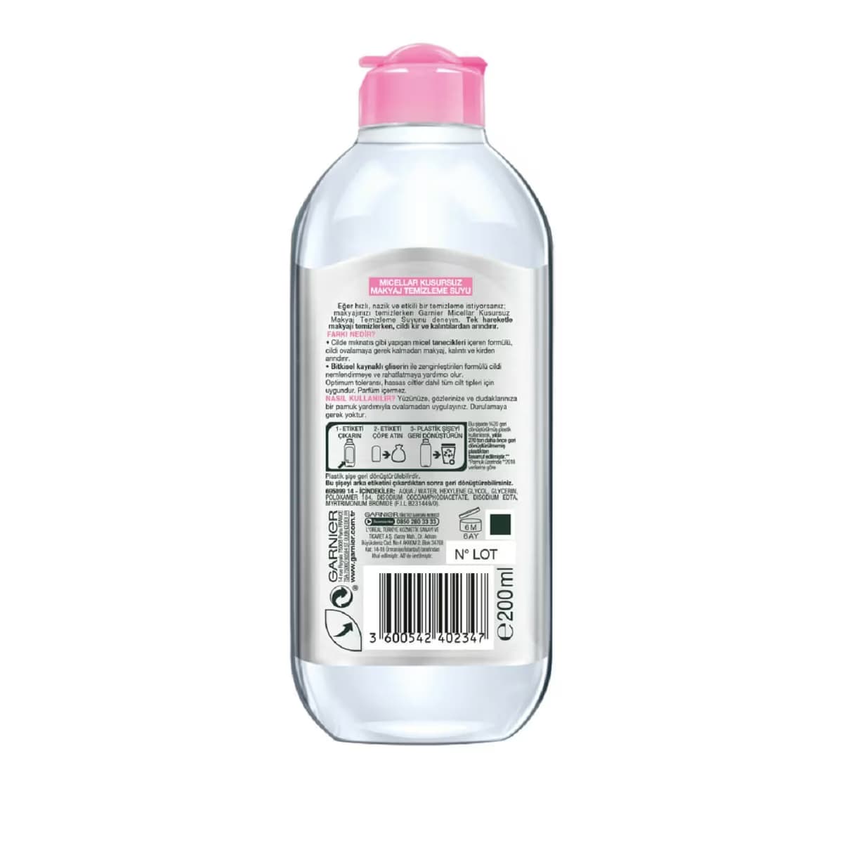 Garnier Kusursuz Makyaj Temizleme Suyu 2