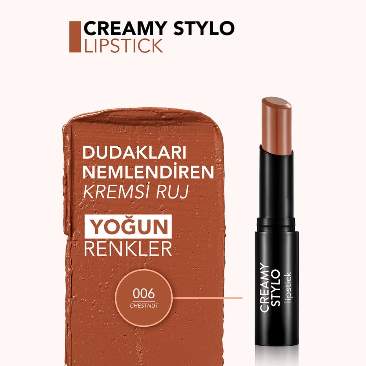 Flormar Ruj Creamy Stylo 06 Chestnut 3 gr 3