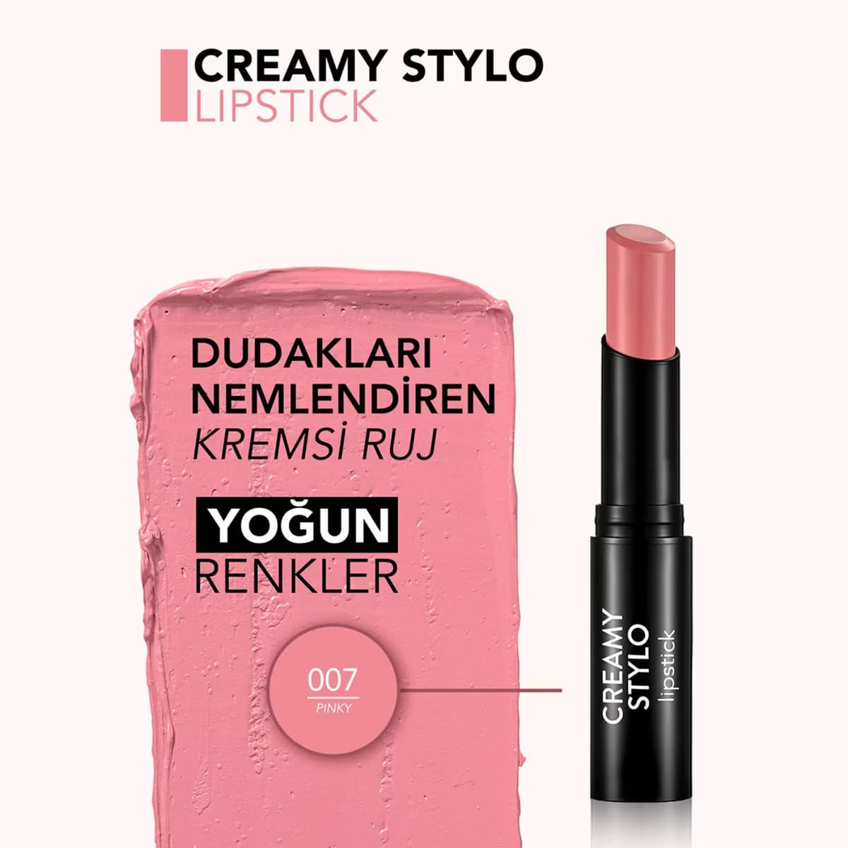 Flormar Ruj Creamy Stylo 07 Pinky 3 gr 3