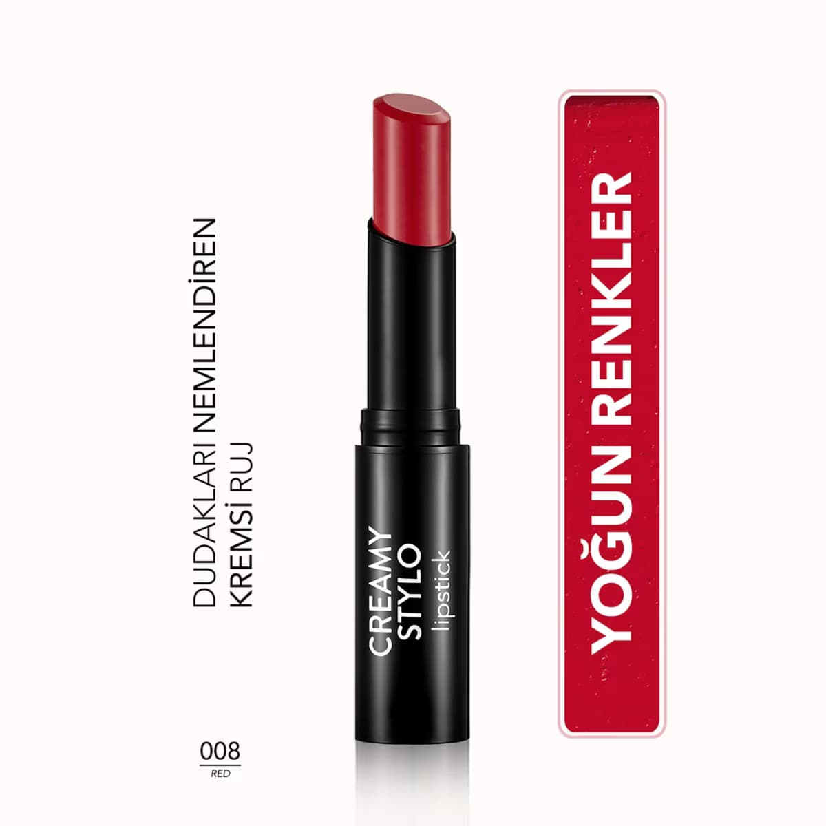 Flormar Ruj Creamy Stylo 08 Red 3 gr 4