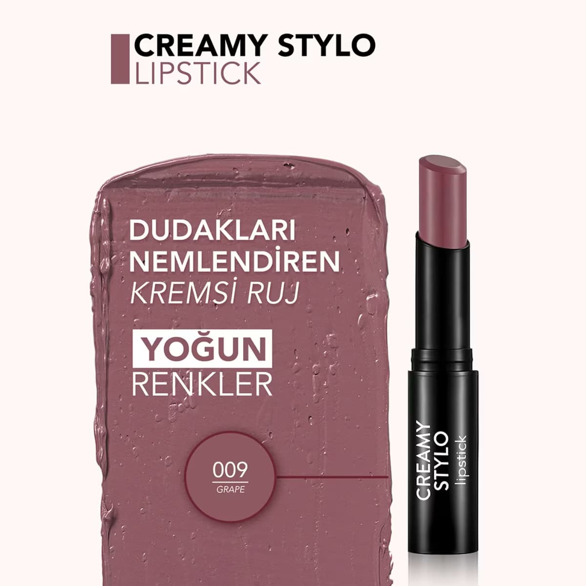 Flormar Ruj Creamy Stylo 09 Grape 3 gr 3