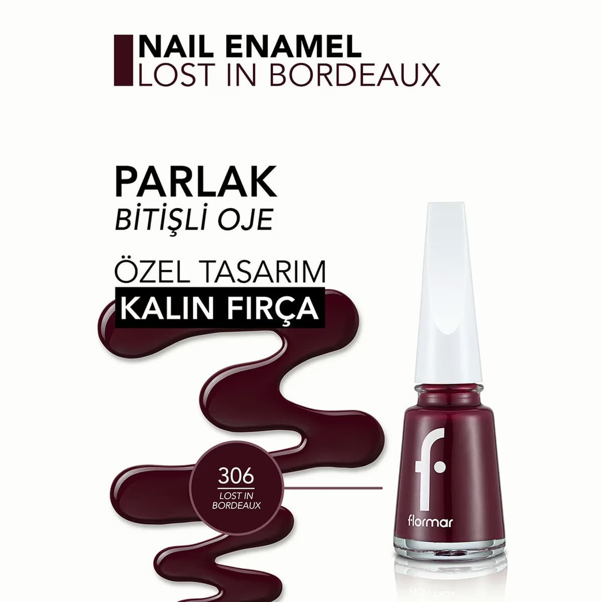 Flormar Oje Lost in Bordeaux New 306 4