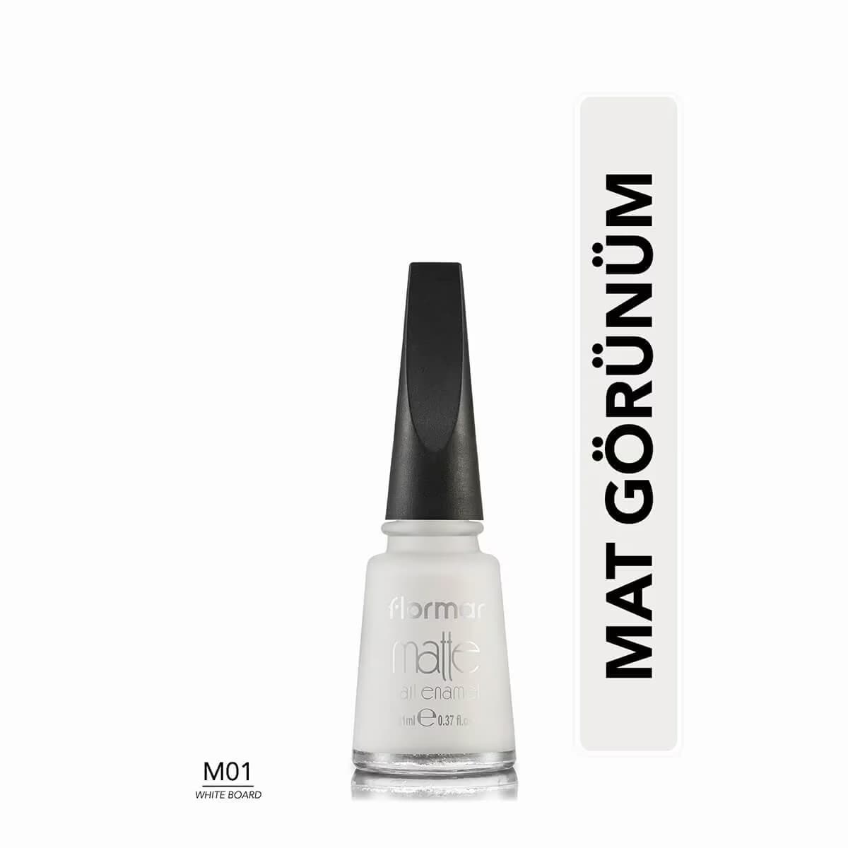 Flormar Oje Mat White Board M01 3