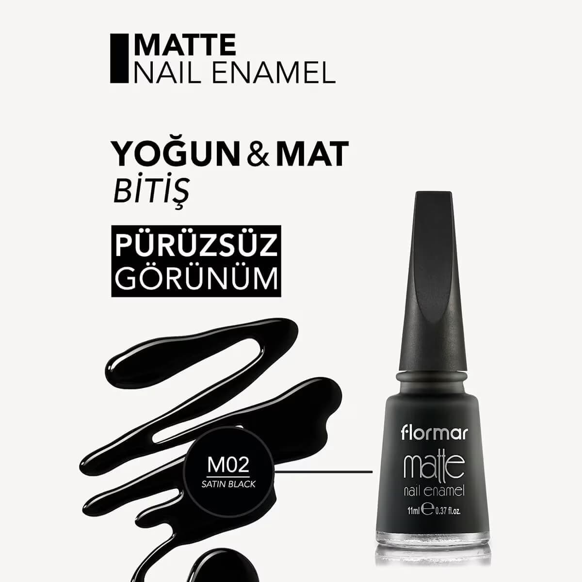 Flormar Oje Mat M02 1 adet 4