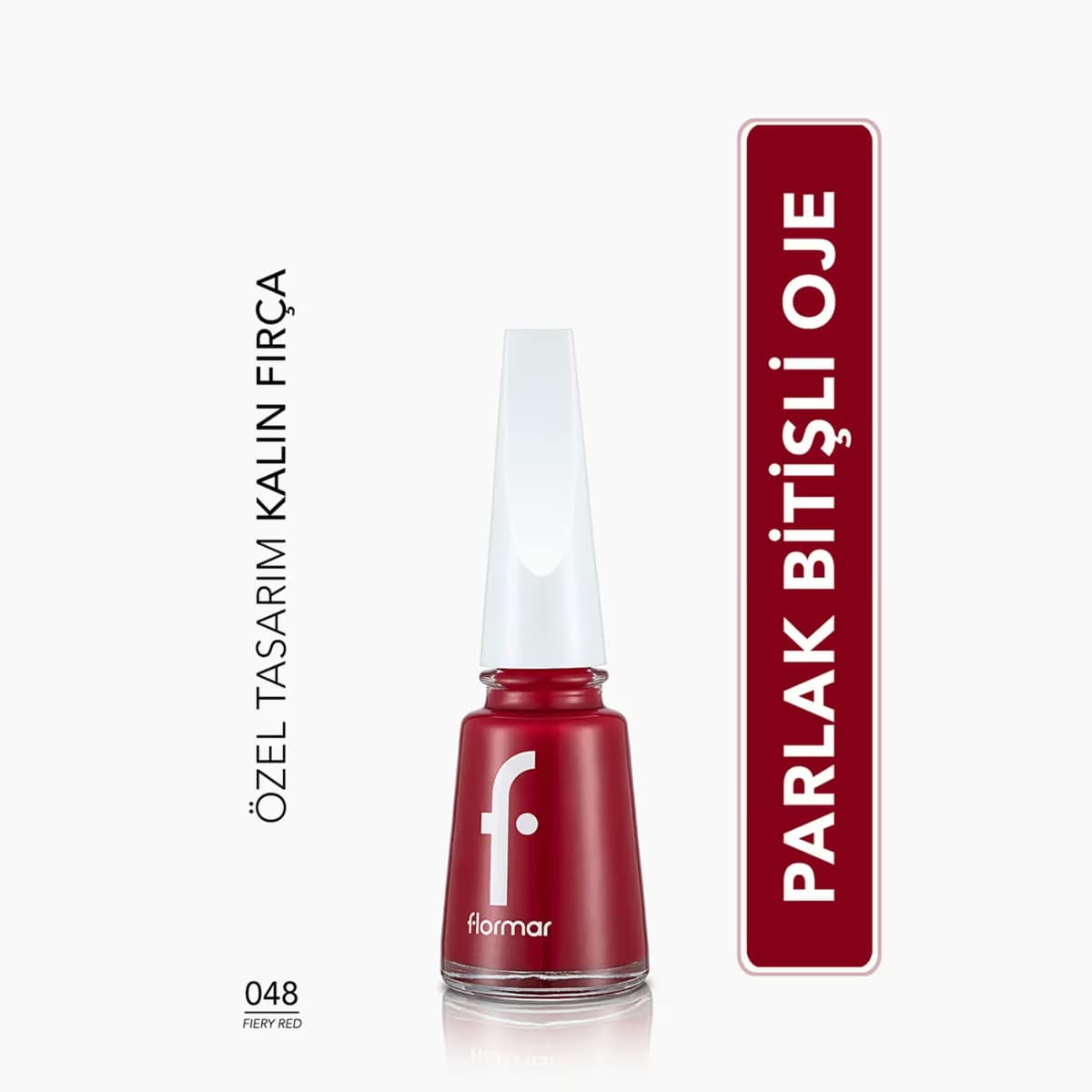 Flormar Oje 048 Fiery Red New 5